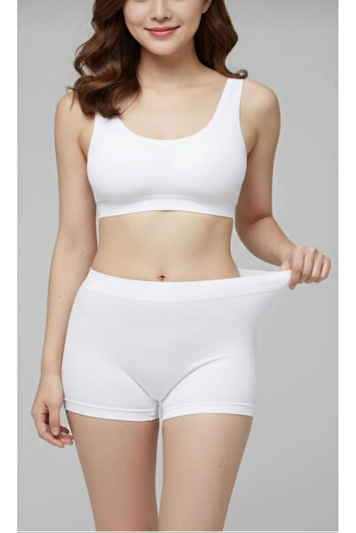 Meralles Dikişsiz Ince Iz Yapmayan Şort Etek - Elbise Altı Toparlayıcı Yüksek...