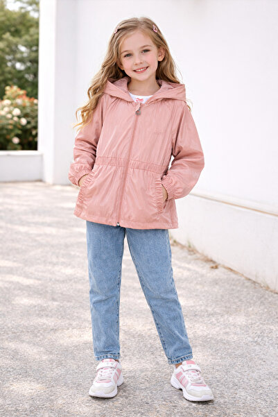 Verscon Αδιάβροχο και αντιανεμικό με κουκούλα για κορίτσια 3 - 8 ετών