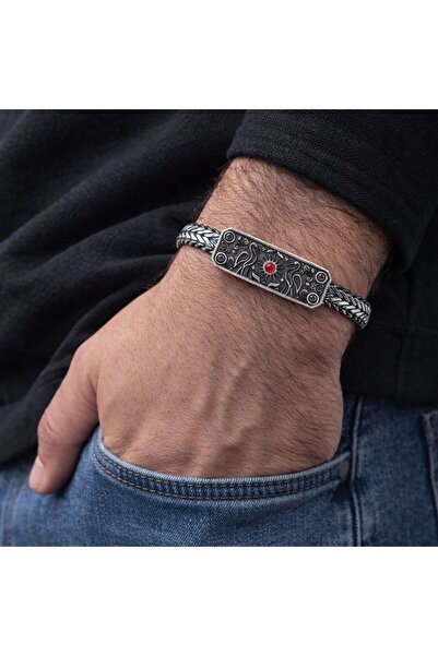 ZEY GÜMÜŞ Mardin Güneşi Sonsuzluk İşareti Figürlü Cihan Albora Bileklik 925 A...