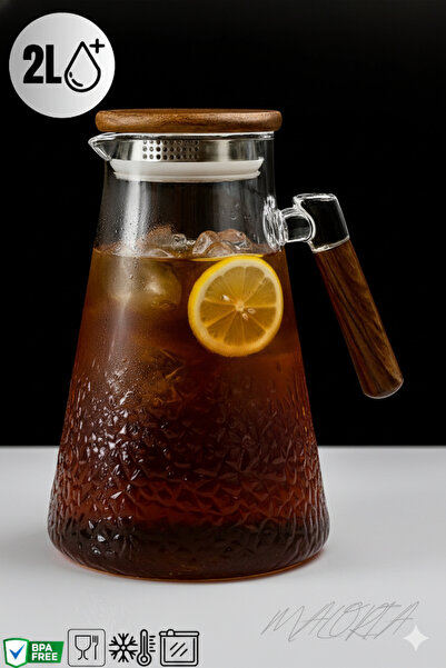 Maloria Crackle Akasya Desenli Sürahi | 2 Litre