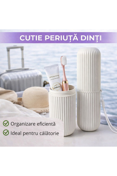 SMARTECH Cutie de protecție pentru periuță de dinți și pastă de dinți, geantă...