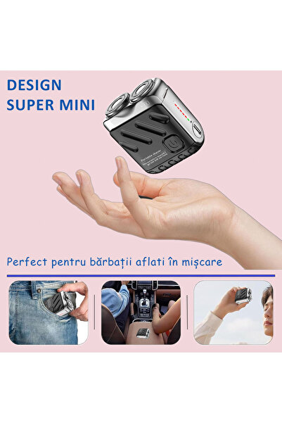 DLMDL Aparat De Ras Electric Model 2025 Negru – Ras Umed/uscat, Compact Și Pu...