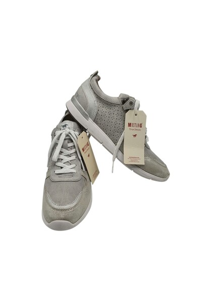 Mustang Women's sneakers 36, imitation leather, textile material, gray
