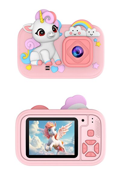 Kensa Çocuk Tasarımlı Çocuk Fotoğraf Makinesi – 48 Mp, 1080p Video, Dijital Z...