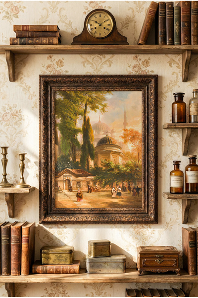 epiqart Ayasofya - Vintage Desenli Çerçeve