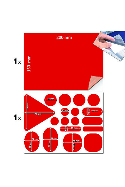 FIXALL ADHESIVE PRODUCTS Yapışkanlı Polyester Kumaş Mont Çadır Şemsiye Tamir ...