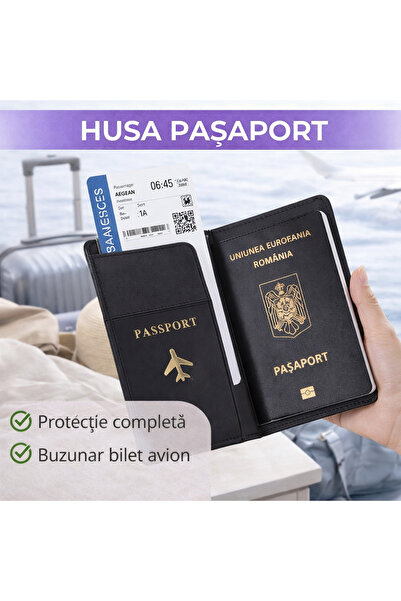 SMARTECH Passport Holder, Black