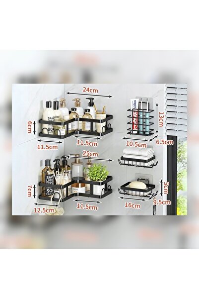 verk group Set de rafturi de duș Lemaro® cu 2 rafturi de colț