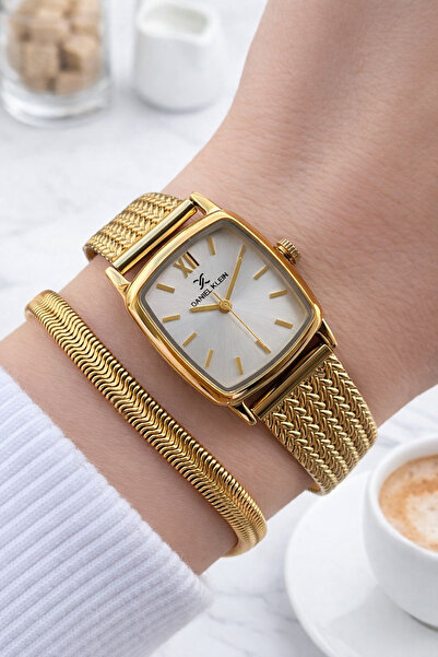 Daniel Klein Çelik Hasır Kordon 2 Yıl Garantili 3Atm Suya Dayanıklı Kadın Kol...