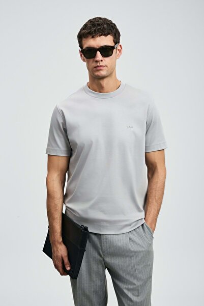Lufian 112020058 Roland Men's Basic T-Shirt Men's T-Shirt Gray