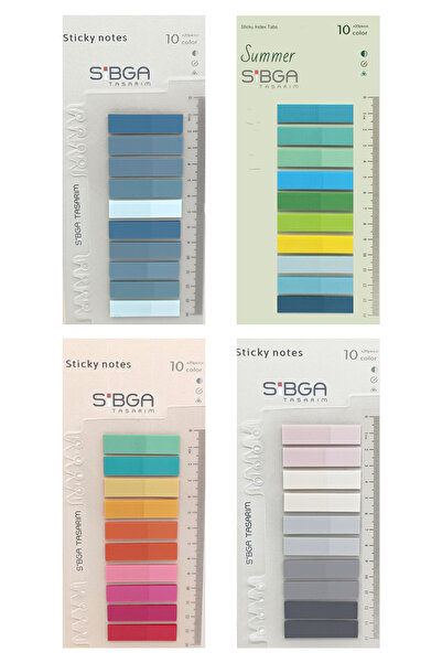 sibga tasarım 4 adet 800 yaprak Postit Post-it Post It. Kitap Ayracı Ayraç Po...