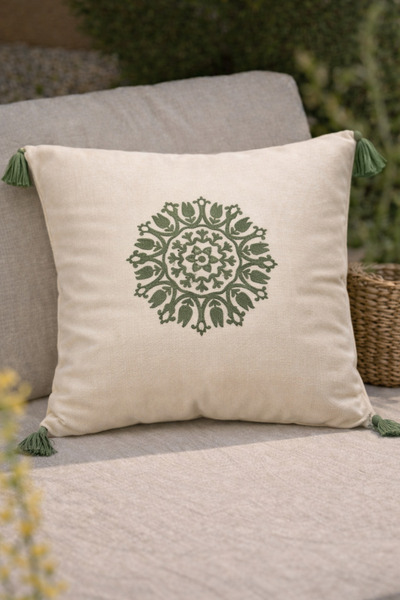 Shopyteks Декоративна подаръчна бродерия с помпони Декоративна керамична калъ...