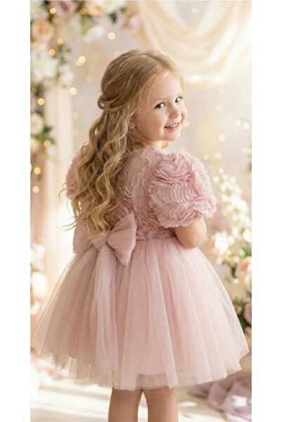 SweetMe Rochie de petrecere pentru fetiță Rochie de zi de naștere cu flori tr...