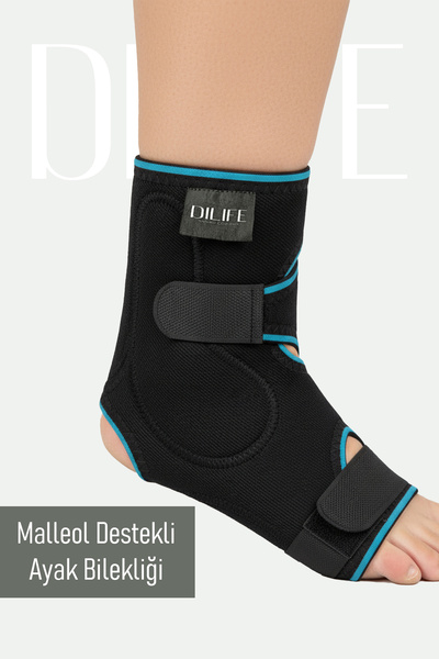 DILIFE AYAK BİLEKLİĞİ MALLEOL PED DESTEKLİ AYAK BİLEK AĞRILARINA YARDIMCI , S...