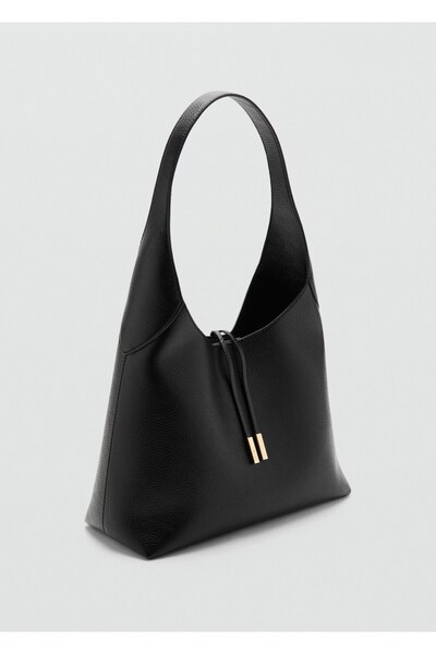 MANGO Woman Metal detaylı omuz çantası