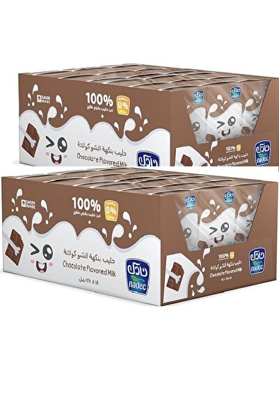 Nadec Chocolate Flavoured Uht Milk, 18 X 125 ml (Pack of 2)