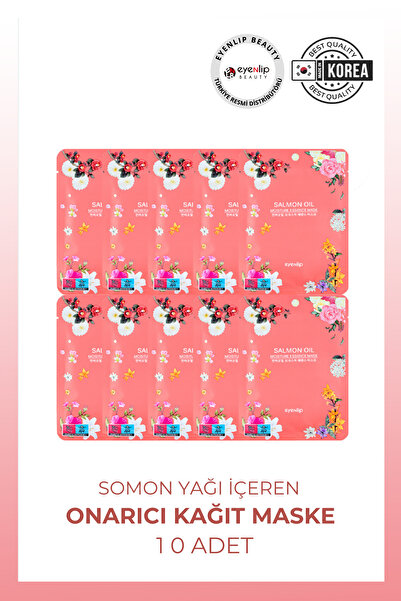 Eyenlip Beauty Somon Yağı Özlü Kağıt Maske 10'lu Paket