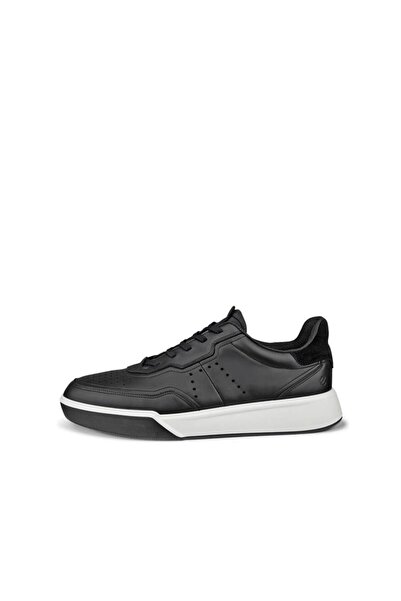 Ecco Street Court Erkek Siyah Deri Ayakkabı