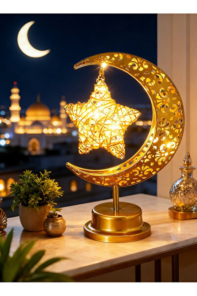 Generic Ramadan Lighting Battery-Powered Ramadan Table Lamp Perfect Ramadan D...