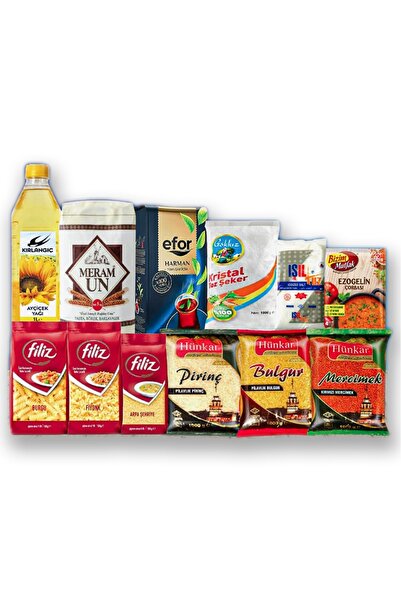 Hünkar Jetsanal Ramazan Gıda Erzak Kumanya Yardım Kolisi - Ekonomik Paket