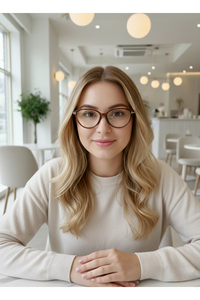 Olivier Philippe Tf Brown Cat Blue Light Protection Glasses