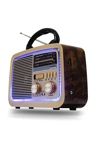 Generic DENX FM Radio with USB, TF Card, AUX & Flashlight, High Sensitivity R...