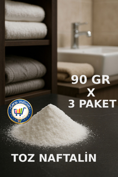 nistabolje Toz Naftalin 90 Gr X 3 Paket Güve ve Böcek Koruyucu Naftalin