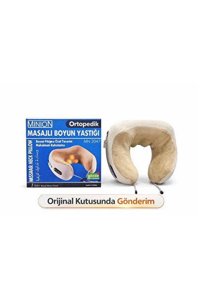 Minion Elektrikli Masajlı Seyahat Boyun Yastığı