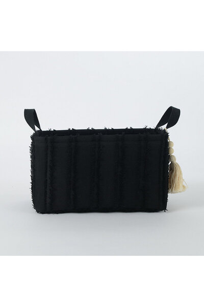 KOÇTAŞ Püsküllü Renkli Kumaş Sepet M