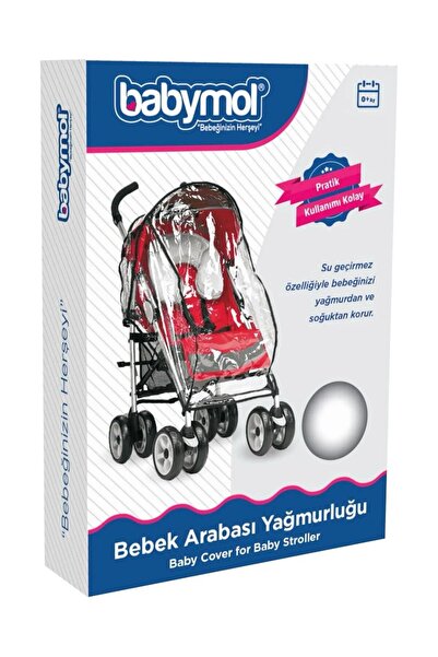 Babymol Lüks Bebek Arabası Yağmurluğu Şeffaf