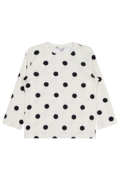 Civil Girls Σετ Πιτζάμες με Πουά για Ηλικίες 10-13 - Εκρού για Ηλικίες 10-11