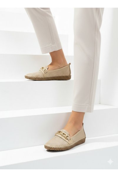 OFLAMAZ Women's Shoes Ballet Flats with Hand-Stitched Soles, Stylish and Comfortable, Suitable for Daily Wear