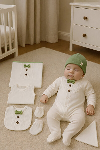 tinitins Newborn Baby Boy 8-Piece Set - Hospital Take-Home