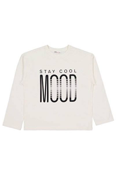 Civil Girls Φούτερ με στάμπα Stay Cool Mood για 10-13 ετών - Εκρού 12-13 ετών
