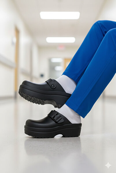 Deniz Terlik Women's High Heeled Comfortable Eva Sabo Doctor Medical & Chef C...