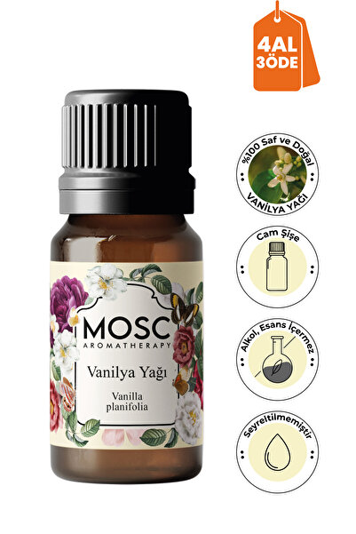 Mosc Vanilya Uçucu Yağı 10 ml %100 Saf ve Doğal (Vanilla Essential Oil)