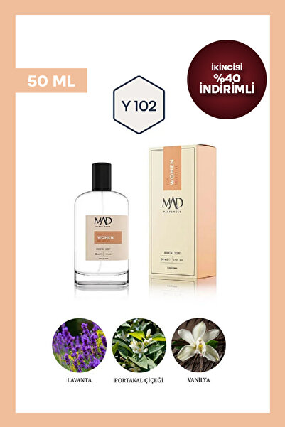 Mad Parfüm Mad Y102 Selective 50 ml Kadın Parfüm | Oryantal & Çiçeksi Notalar