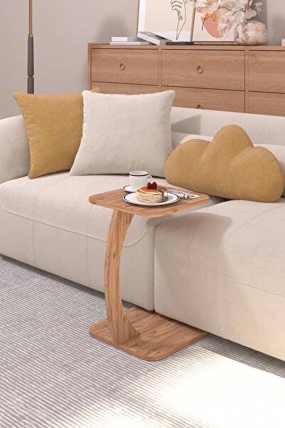 ED PET DİZAYN C Sehpa Dekoratif Koltuk Sehpası Yan Sehpa Servis Sehpası Dikdö...