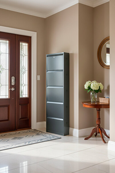 LICCIA Metal Ayakkabılık 5'li Kilitli Model