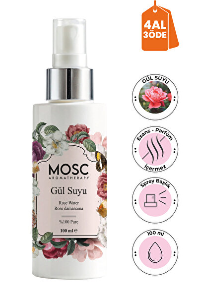 Mosc Gül Suyu 100 ml %100 Saf (Rose Water)