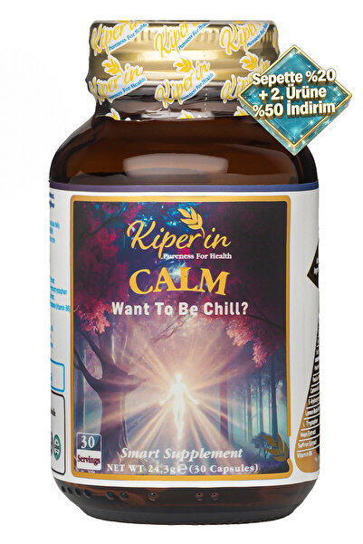 Kiperin Calm ''Relax'' Passiflora, Safran, 5-HTP, Valerian, ... 9 İçerik (30 ...