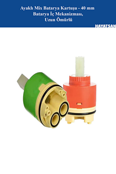 HAYATSAN 40 mm Ayaklı Batarya Kartuşu — Seramik Diskli, Tek Kollu Batarya İç ...