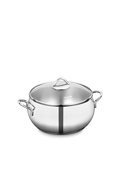 KORKMAZ Kor A1073 Chubby Deep Steel Pot 20x10 Cm 3.5 Liters
