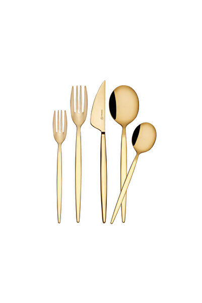 KORKMAZ Milena 30 Parça Gold Çatal Kaşık Bıçak Seti A2208-1