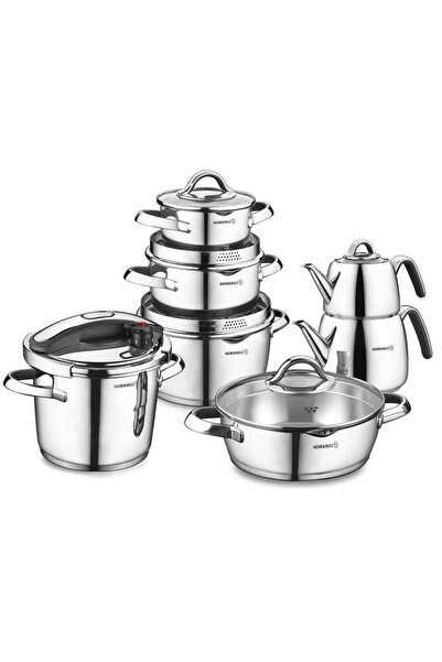 KORKMAZ Vertex Siyah 15 Parça Hiper Set A1767