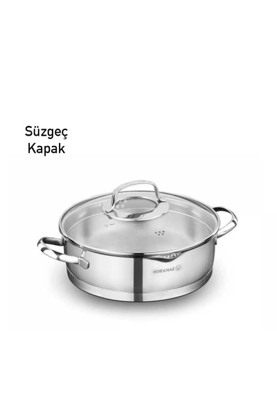 KORKMAZ Steama 24x7 cm Kısa Tencere A1994