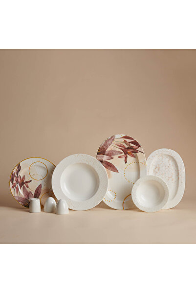 KORKMAZ Vanessa Collection 55 Parça Yuvarlak Yemek Takımı A8866