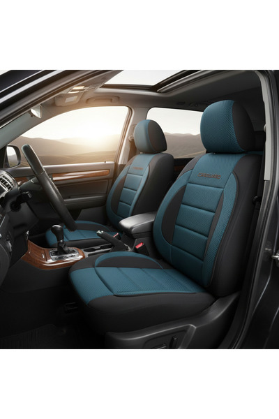 CarGuard Huse universale premium pentru scaune auto albastru+negru -