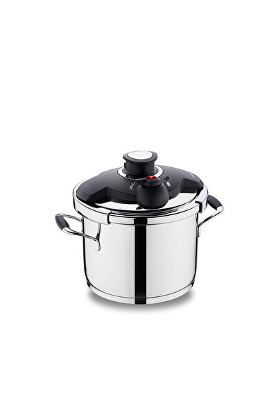 KORKMAZ Flora 6 lt Siyah Düdüklü Tencere A159