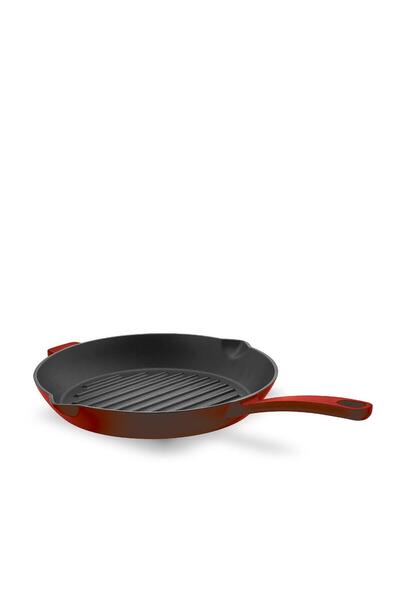 KORKMAZ Casta Red Round 28X28 cm Grill Casting Pan A2847-1